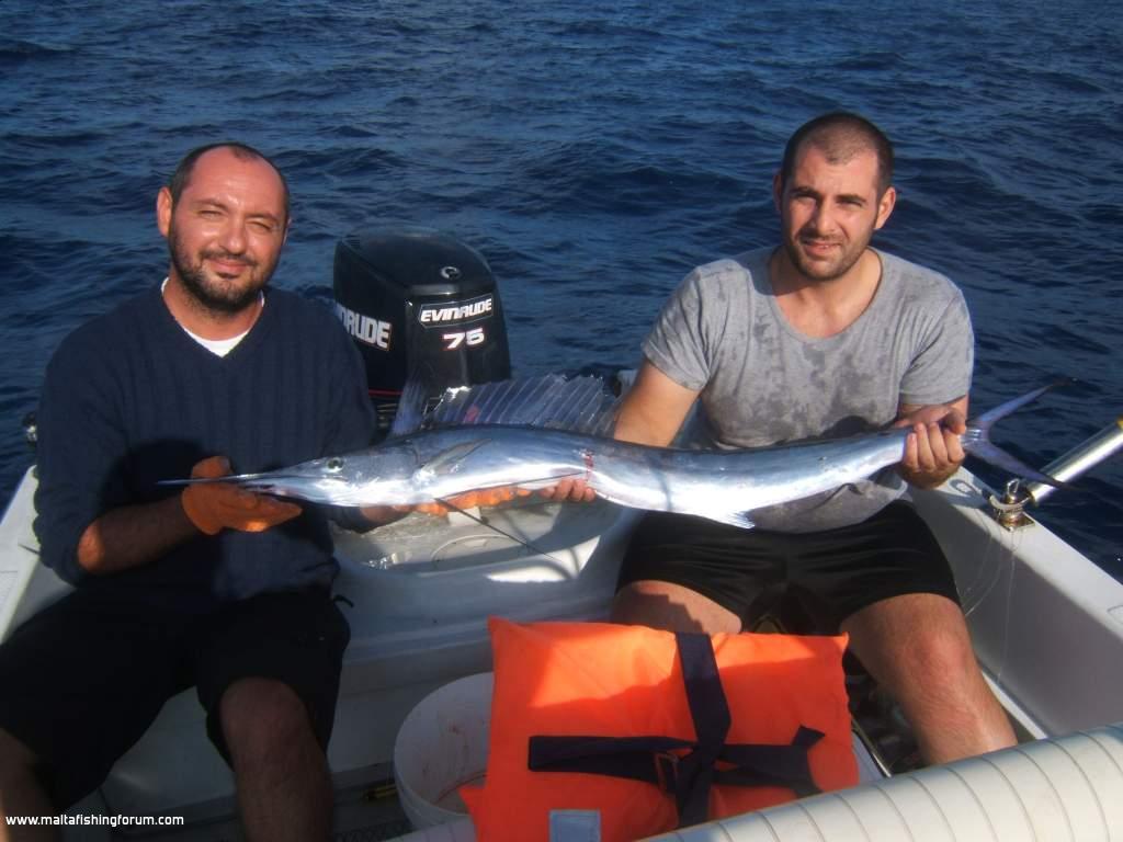 Pastardella caught with .30 handline on a special rixa tal lampuki!!