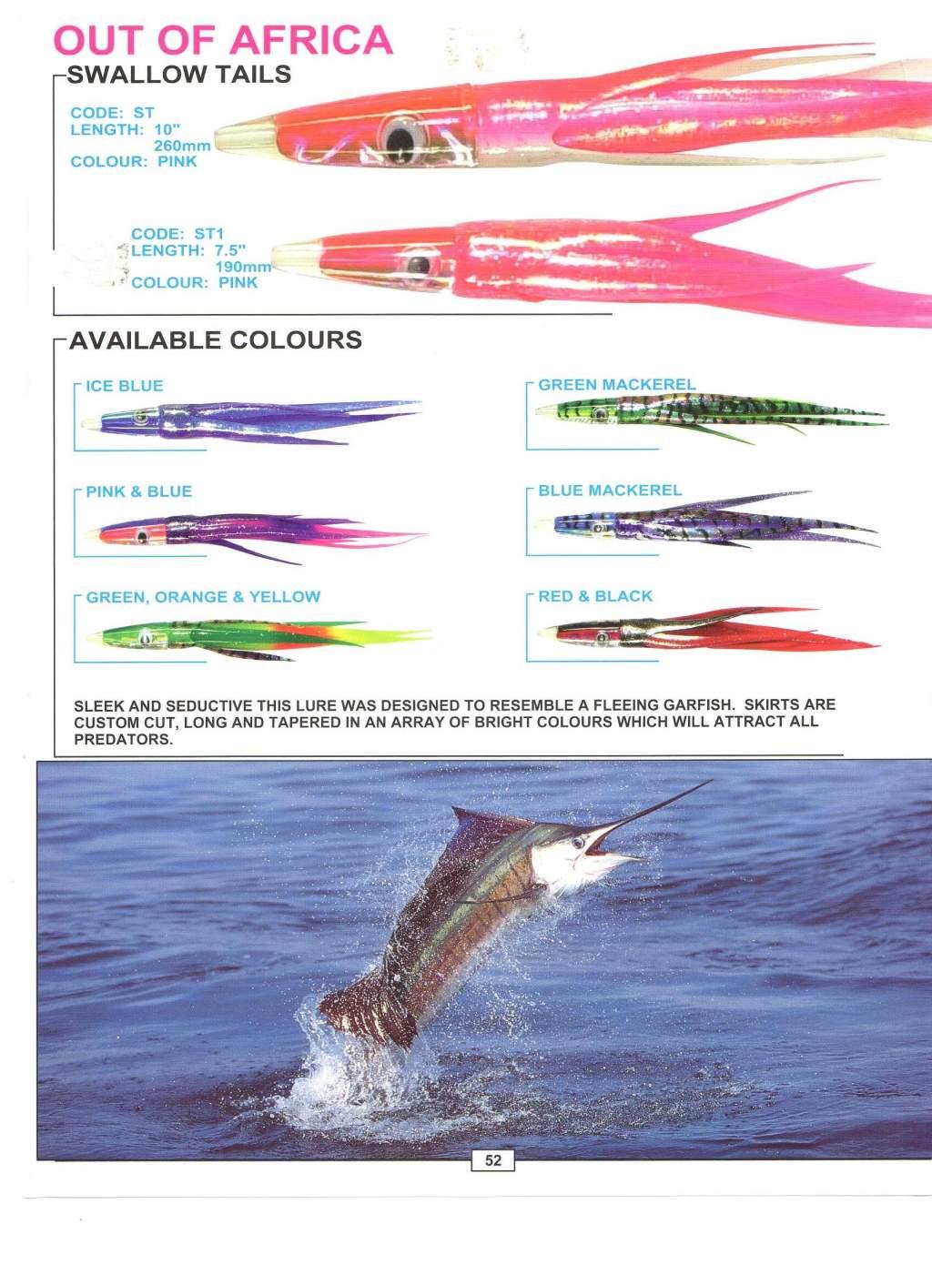 Swallow Tail Lures