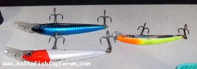 Lures used on charter to sicily