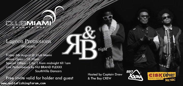 Limited number of FREE passes for MFF members to attend R&B Night - Club Miami at Numero Uno