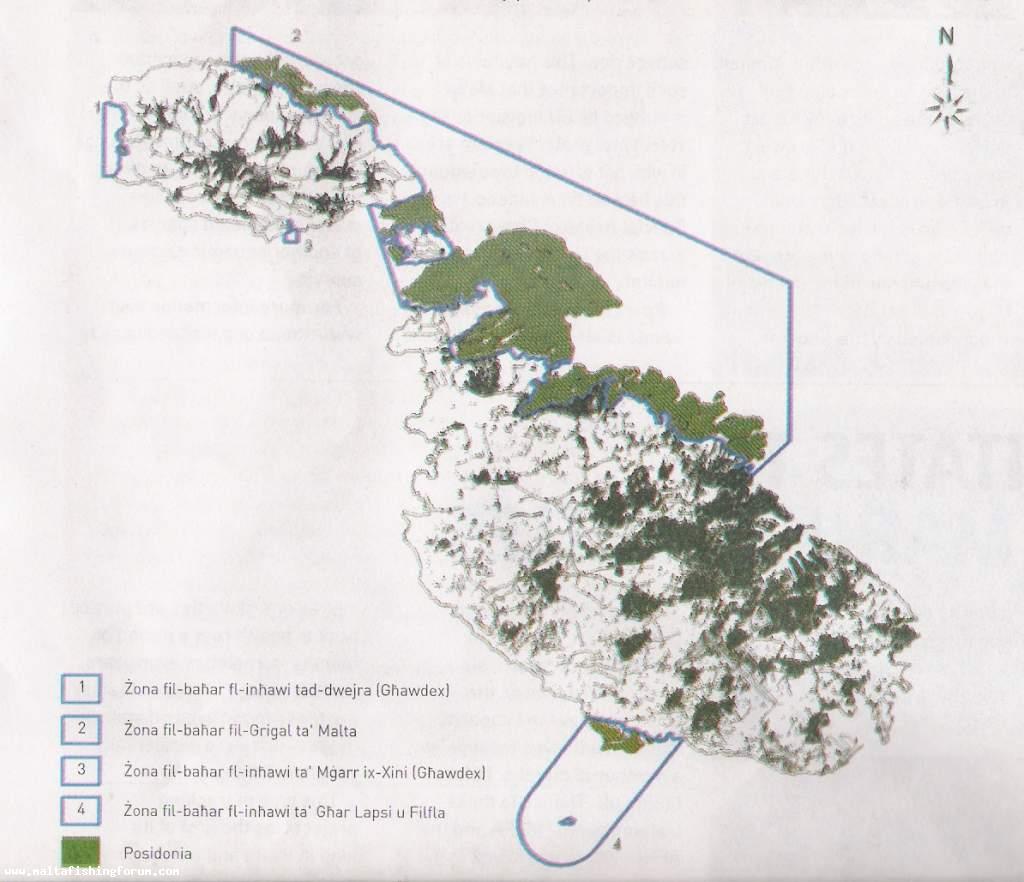 Map showing new protected areas